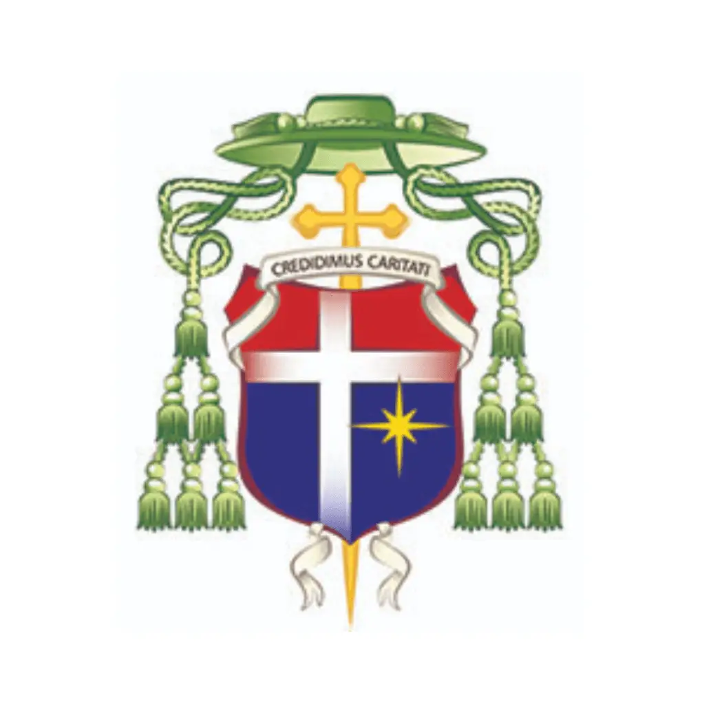 diocesi Pozzuoli Stemma araldico con croce e stella gialla